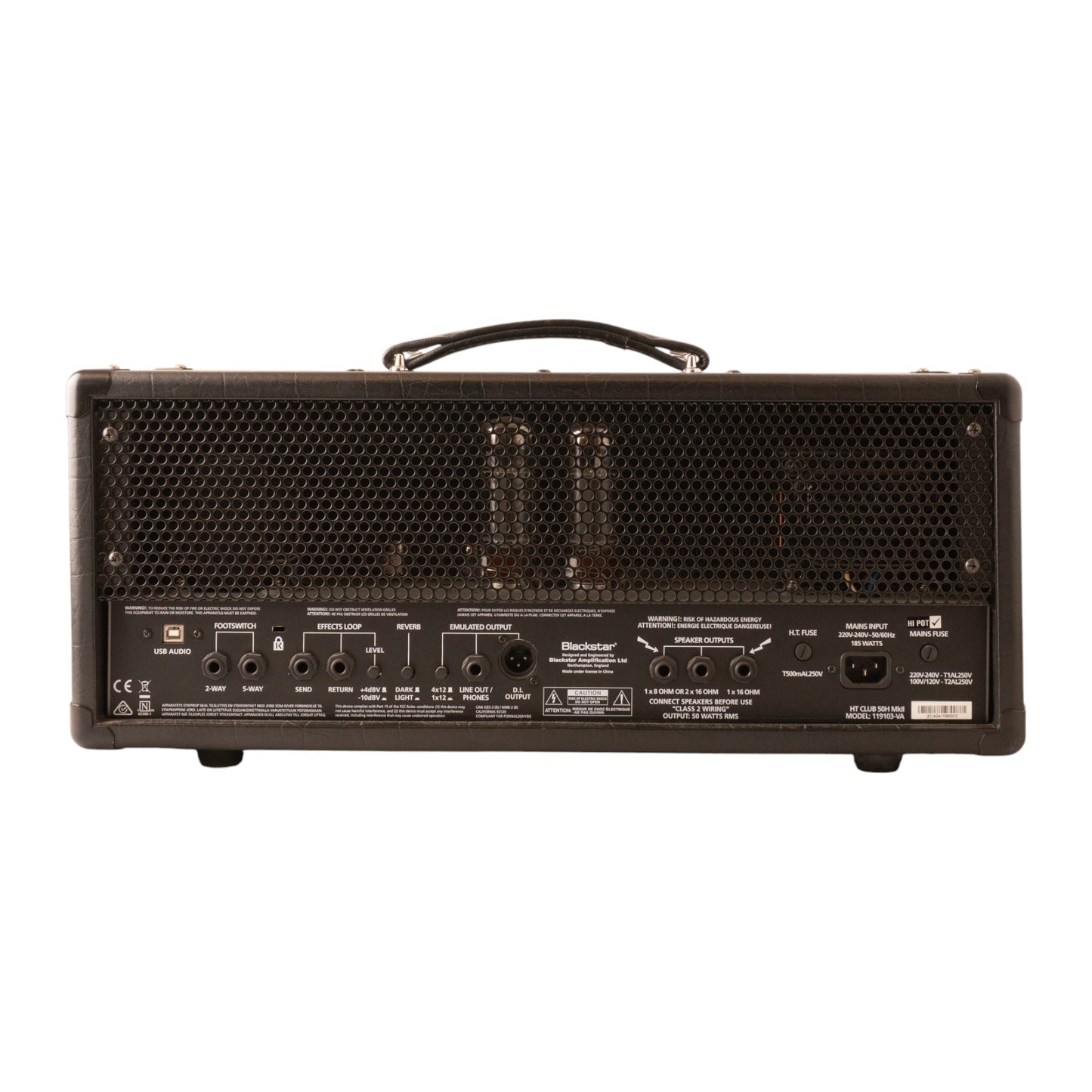 Blackstar HT Club 50H MkII - 50w valve amp head