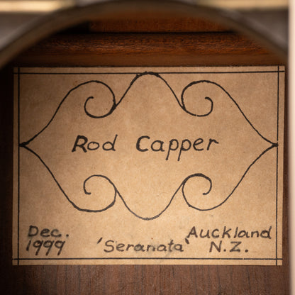 1999 Rod Capper "Serenata" Classical Guitar -  Made in Auckland