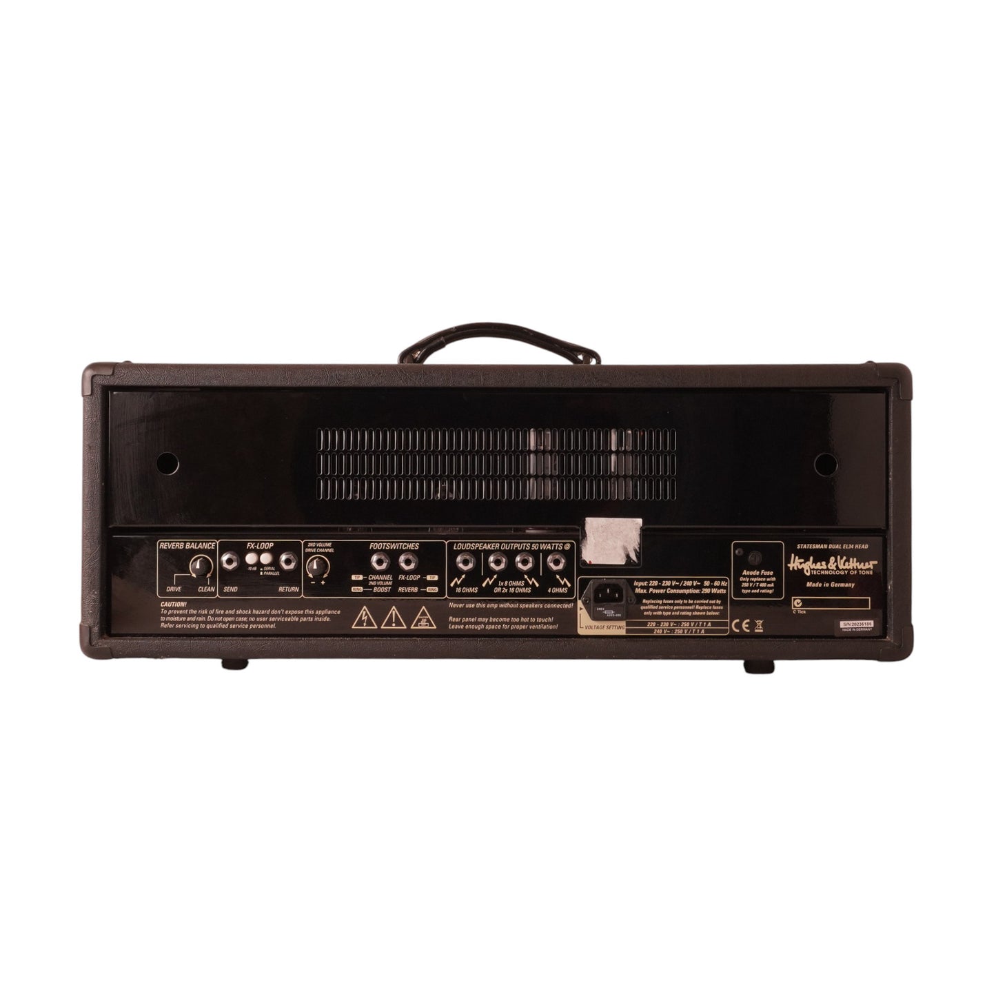 Hughes & Kettner Statesman Dual EL34 - 50 watt valve amp head