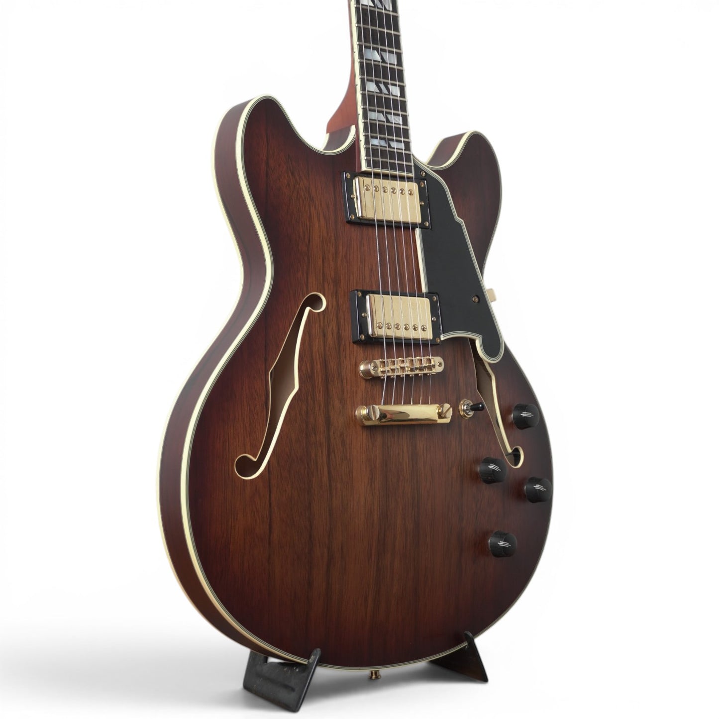 D'angelico Deluxe DC Satin Brown Burst (Unplayed)