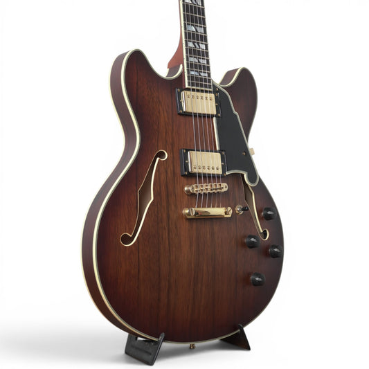 D'angelico Deluxe DC Satin Brown Burst (Unplayed)